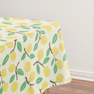 Zesty Gatherings Yellow Green Tablecloth