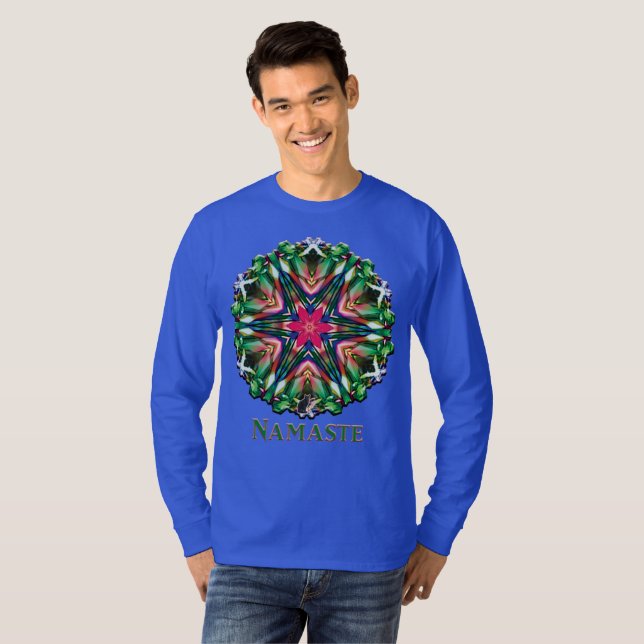 Zesty Namaste Kaleidoscope T-shirt (Front Full)