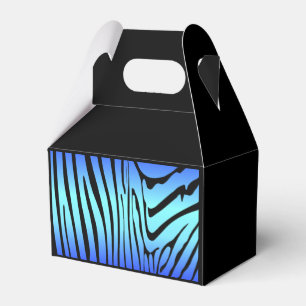 Zesty Zebra Blue Favour Box