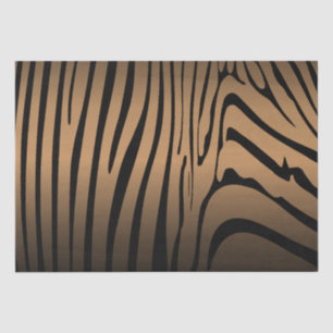 Zesty Zebra Brown Tissue Paper