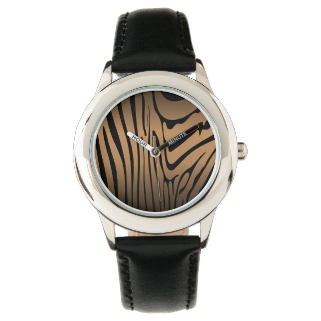 Zesty Zebra Brown  Watch (Front)
