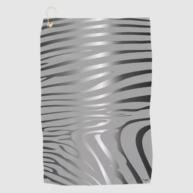 Zesty Zebra Golf Towel (Front)