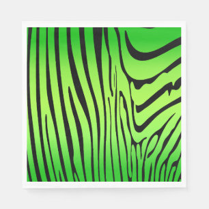 Zesty Zebra Green Napkin