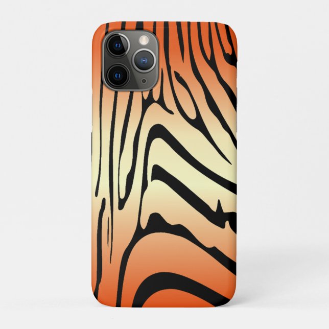 Zesty Zebra Orange Case-Mate iPhone Case (Back)