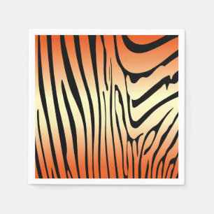 Zesty Zebra Orange Napkin