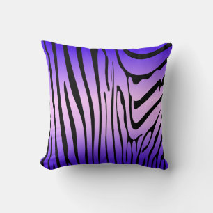 Zesty Zebra Purple Cushion