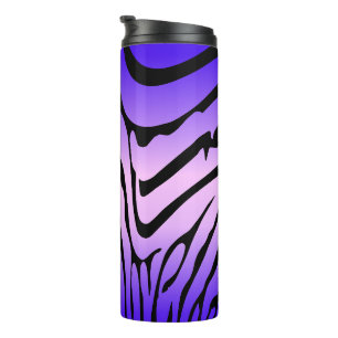 Zesty Zebra Purple Thermal Tumbler
