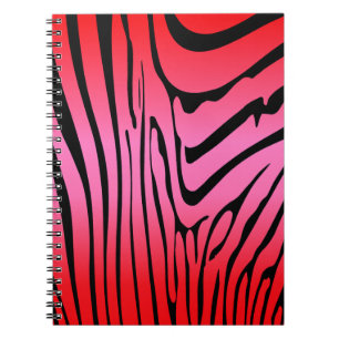 Zesty Zebra Red Notebook