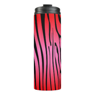 Zesty Zebra Red Thermal Tumbler