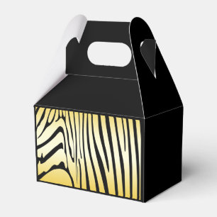 Zesty Zebra Yellow Favour Box