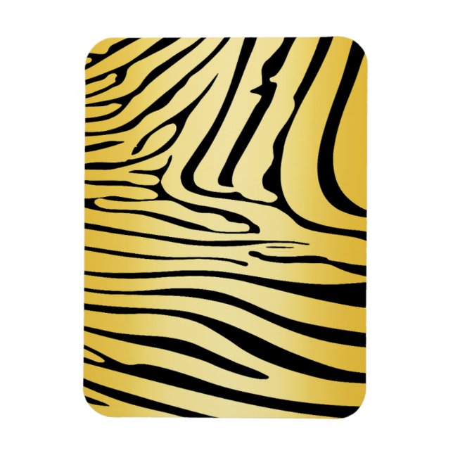 Zesty Zebra Yellow Magnet (Vertical)