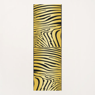 Zesty Zebra Yellow Yoga Mat