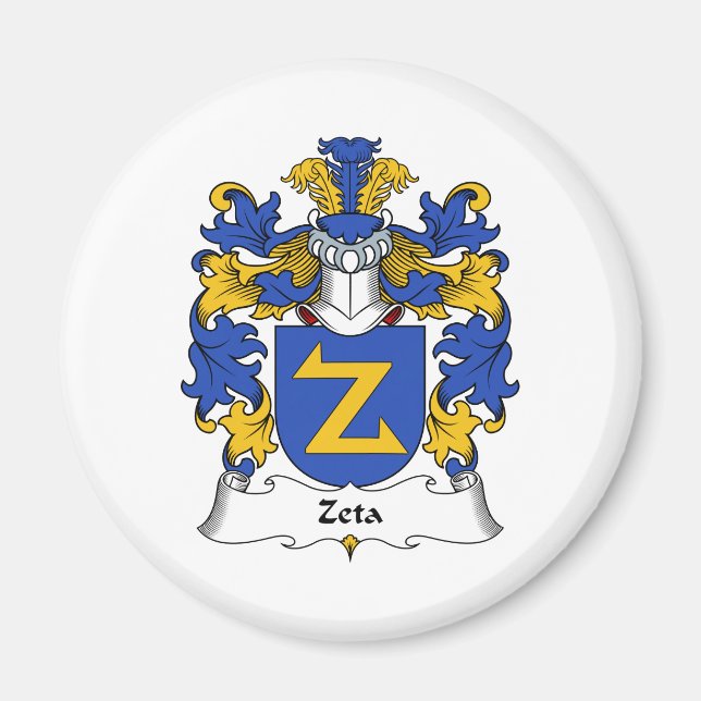 Zeta Family Crest Magnet (Front)