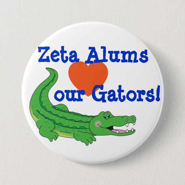 Zeta loves the Gators pin (Front)