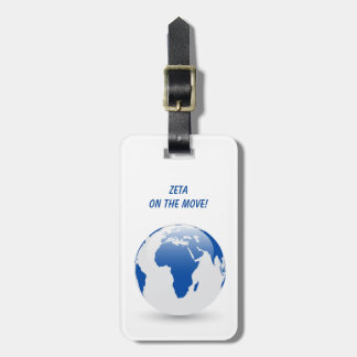 Zeta Phi Beta Luggage Tag