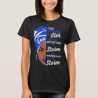 Zeta Phi Beta Sorority Black Women Pride Melanin A T-Shirt