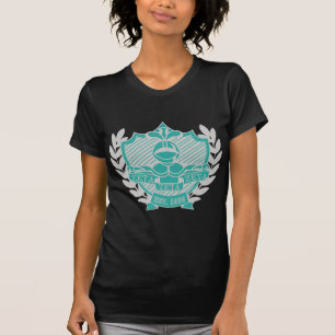 Zeta Zeta Zeta Fraternity Crest - Teal/Grey T-Shirt