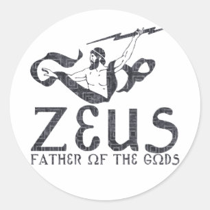 Zeus Classic Round Sticker