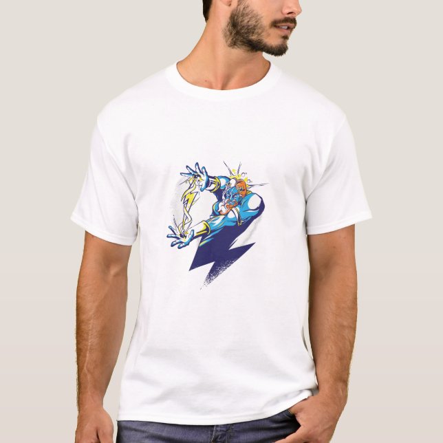 Zeus God - Cartoon Design T-Shirt (Front)