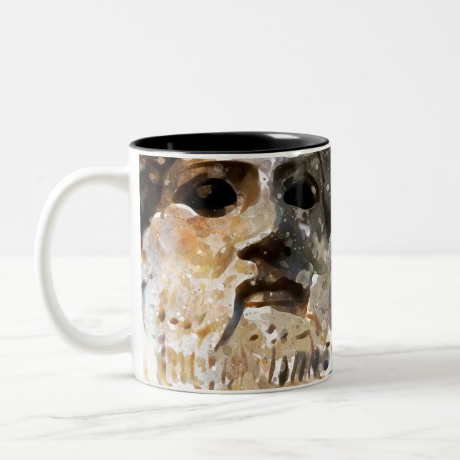 Zeus God of Thunder Greek Mythology - Jupiter Two-Tone Coffee Mug (Left)