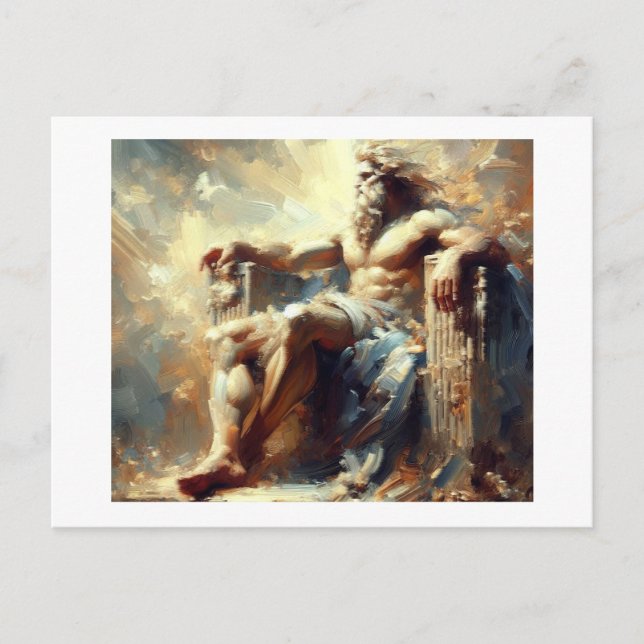 Zeus Greek God of All,  Postcard (Front)