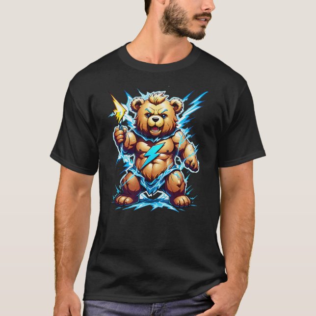 Zeus Greek God of Lighting & Thunder Teddy Bear Ca T-Shirt (Front)