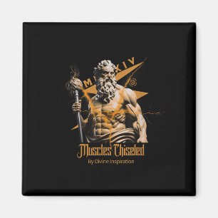 Zeus Greek Gods Thunder Mythology Gym Fitness Moti Magnet