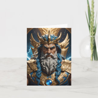 Zeus Jupiter Greek Myth Olympus Card