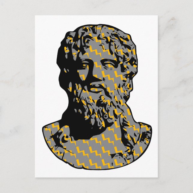 Zeus marble statue postcard (Front)