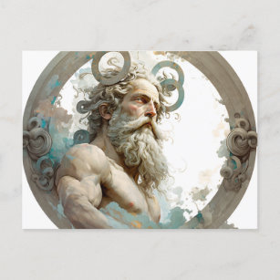 Zeus Postcard Illustration 