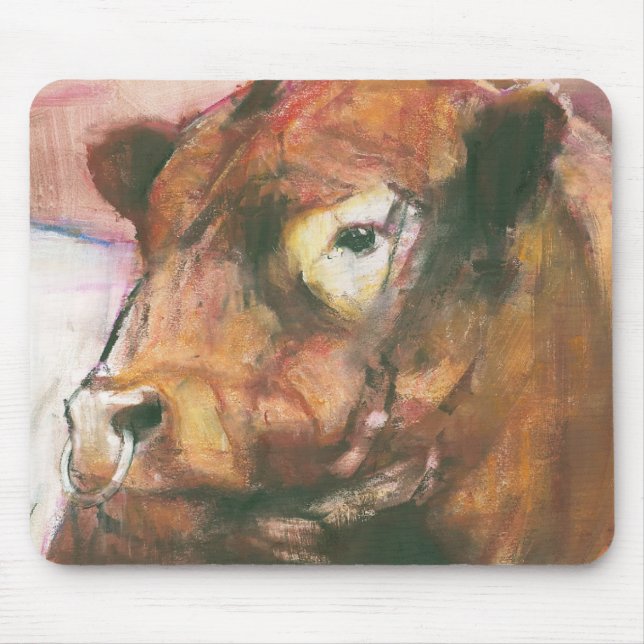 Zeus Red Belted Galloway Bull 2006  2 Mouse Pad (Front)
