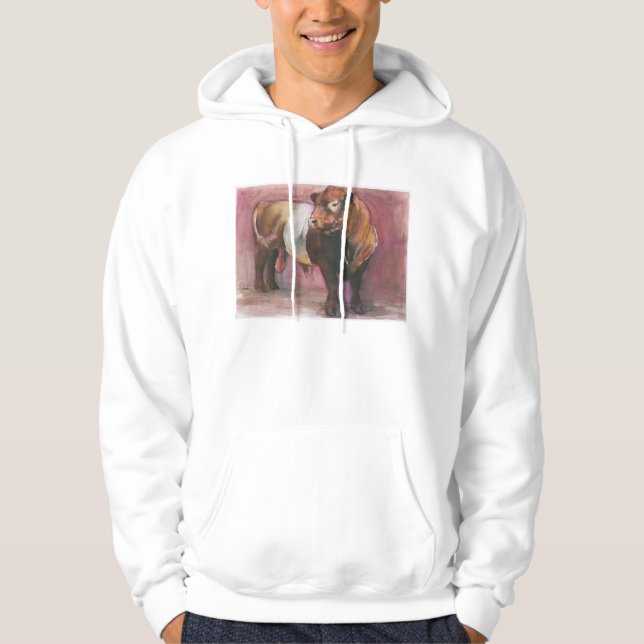 Zeus Red Belted Galloway Bull 2006 Hoodie (Front)