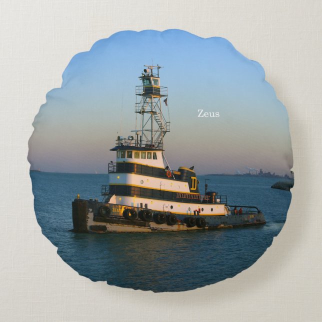 Zeus round pillow (Front)