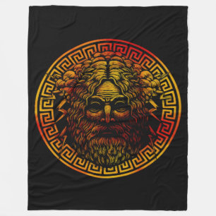 Zeus's Ancient Shield Art Print Fleece Blanket