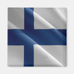 zFI002 Finnish waving flag Finland Magnet