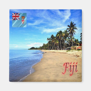 zFJ014 FIJI, Beach, Sea View, Oceania, Fridge Magnet