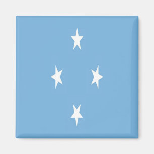 zFM001 MICRONESIA FLAG, Oceania, Fridge Magnet