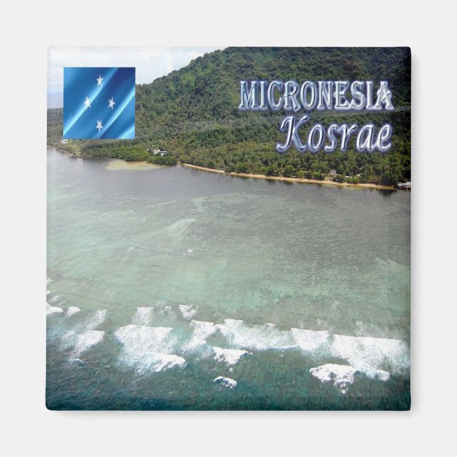 zFM005 KOSRAE, Micronesia, Oceania, Fridge Magnet (Front)