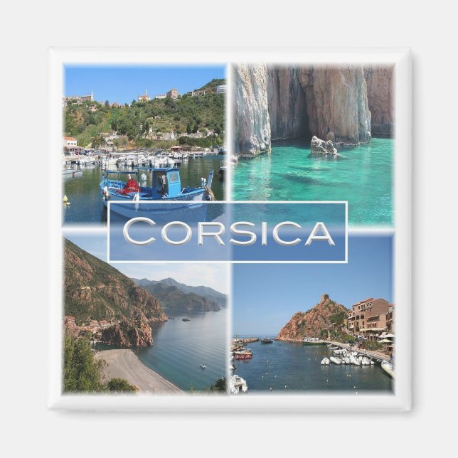 zFR007 SCANDOLA, Corse Corsica, Fridge Magnet (Front)