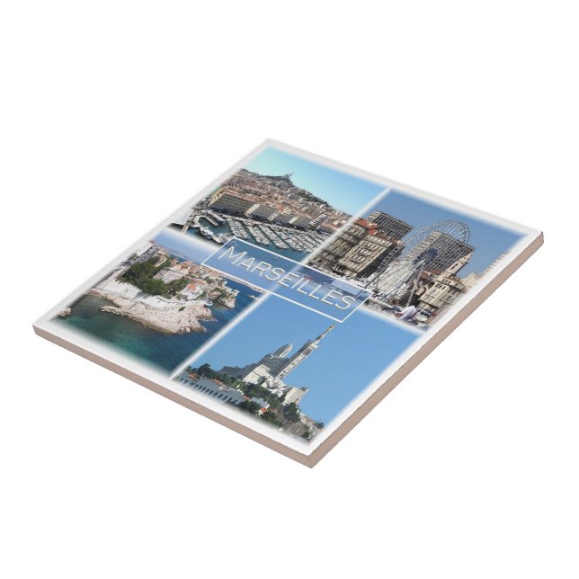 zFR035 MARSEILLES, France, Tile (Side)
