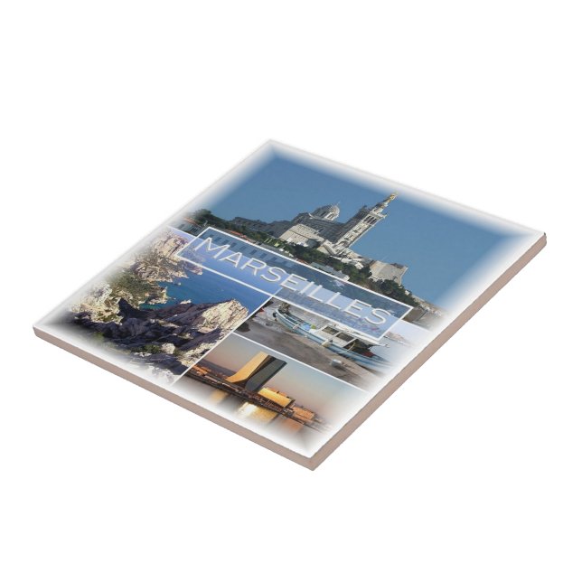 zFR037 MARSEILLES, France, Tile (Side)