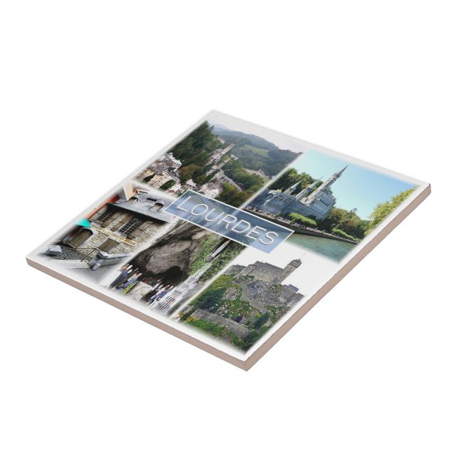 zFR038 LOURDES, France, Tile (Side)