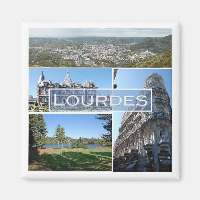 zFR039 LOURDES, France, Fridge Magnet (Front)