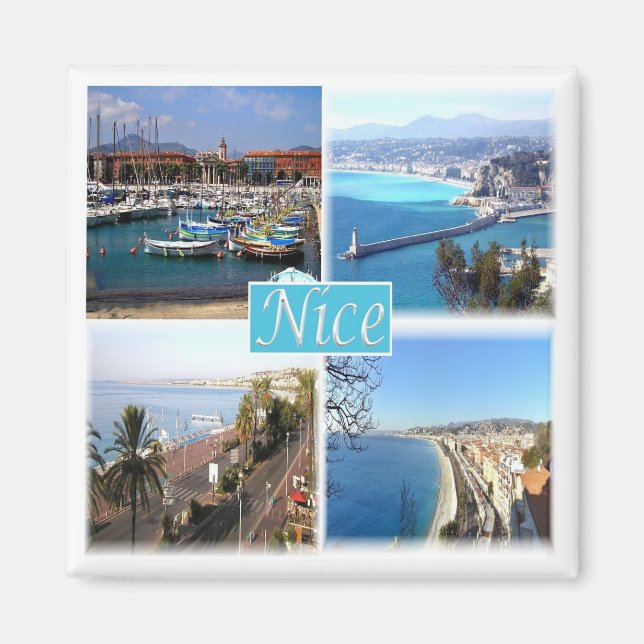 zFR045 NICE, Provence, France, Fridge Magnet (Front)
