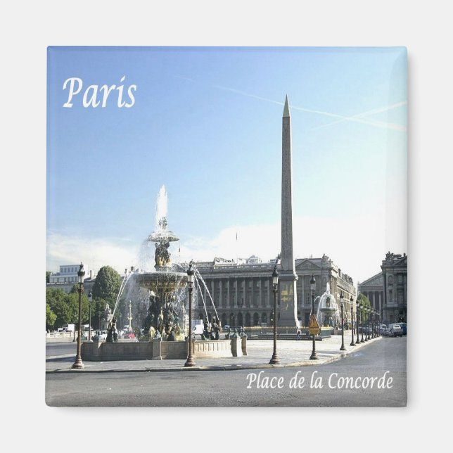 zFR050 PARIS, Place de la Concorde, Fridge Magnet (Front)