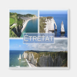 zFR101 ETRETAT Normandy, Fridge Magnet