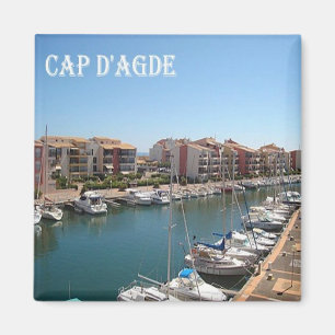zFR103 CAP D'AGDE French Riviera, France, Fridge Magnet