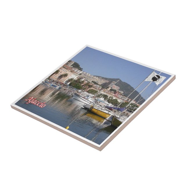 zFR129 AJACCIO harbour, Corsica, Tile (Side)