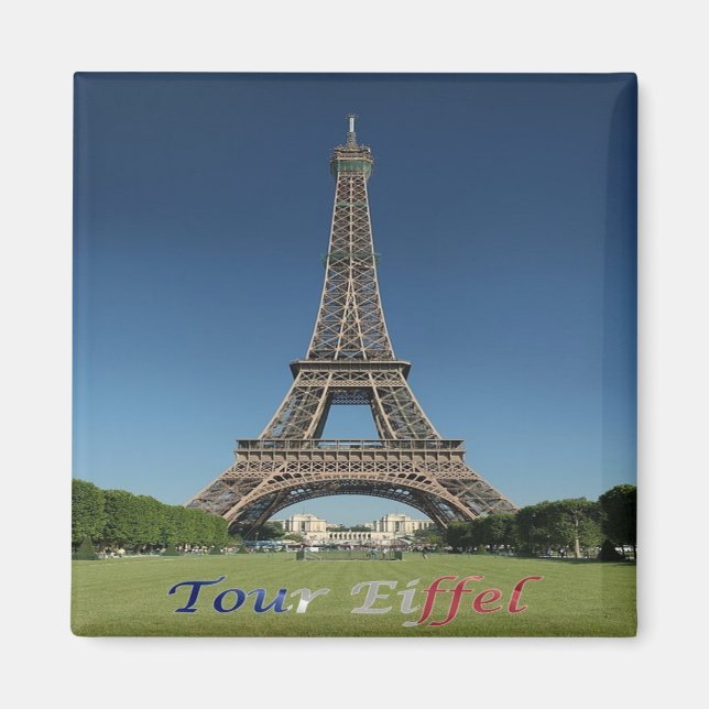 zFR150 EIFFEL TOWER, Paris, France, Fridge Magnet (Front)