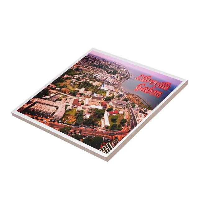 zGA006 LIBREVILLE, Gabon, Africa, Tile (Side)